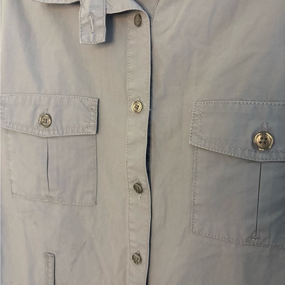 J. Crew Gray Utility Jacket Wrap Dress - Picture 7 of 9